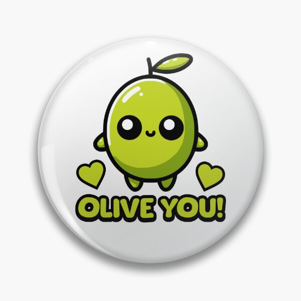 Item preview, Olive You! Cute Olive Pun Cartoon designed and sold by PMCreative.