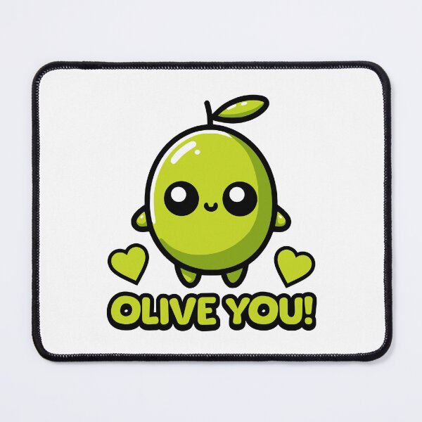 Item preview, Olive You! Cute Olive Pun Cartoon designed and sold by PMCreative.