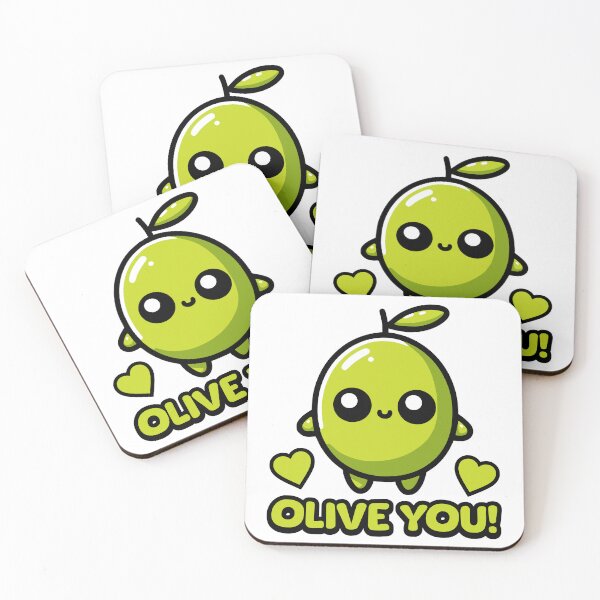 Item preview, Olive You! Cute Olive Pun Cartoon designed and sold by PMCreative.
