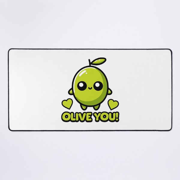 Item preview, Olive You! Cute Olive Pun Cartoon designed and sold by PMCreative.
