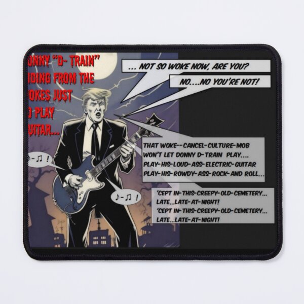 Item preview, Donny 'D-Train" Hiding from the 'Wokes' just to play guitar.... designed and sold by patrickcallan.