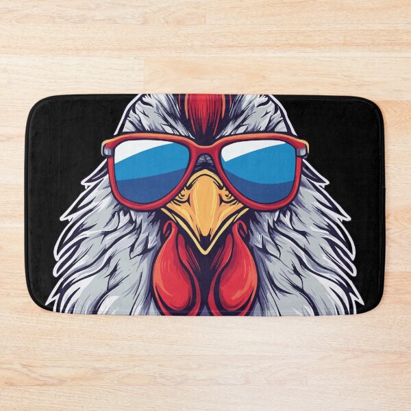 Item preview, Rule The Roost Rooster with Sunglasses designed and sold by bunchofroses.