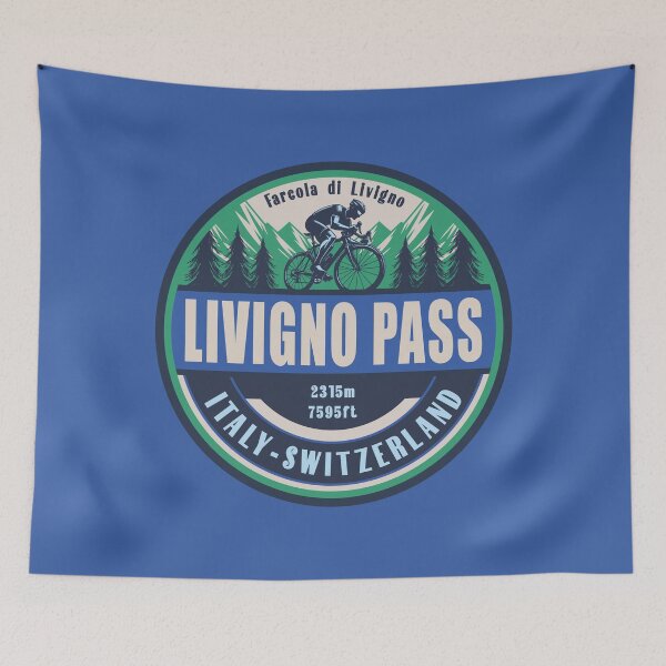 Item preview, Livigno Pass Italy - Switzerland Cycling Mountain Design designed and sold by CynthiaGraphics.