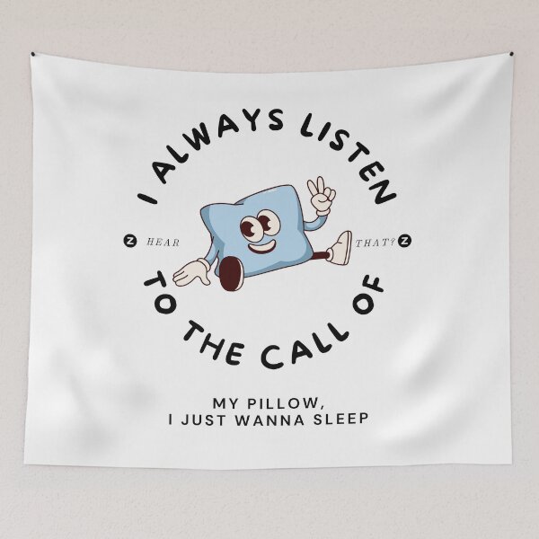 Item preview, Pillow calling cartoon designed and sold by K1ndo.