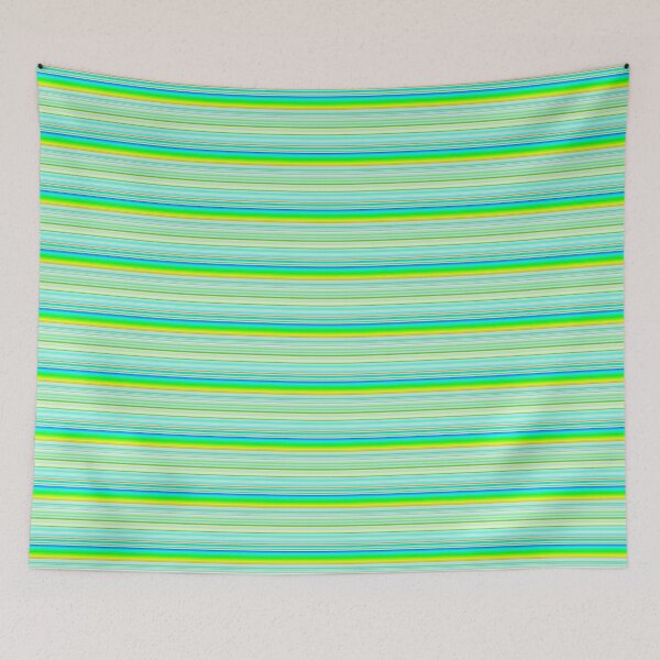 Item preview, Light blue green bright colorful striped | blue green stylish line pattern designed and sold by lausn.