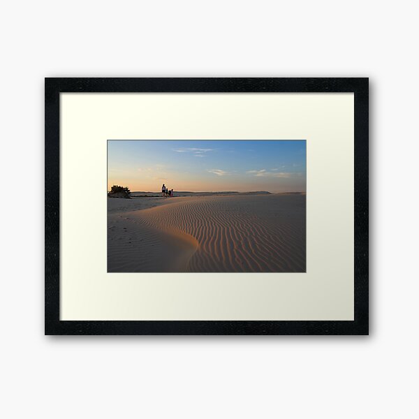 Item preview, Family Sunset at Birubi Beach Sand Dunes designed and sold by Mike Salway.