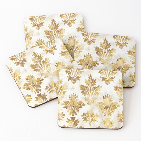 Item preview, DANDELION DANCE Watercolor Damask designed and sold by Frenchifique.