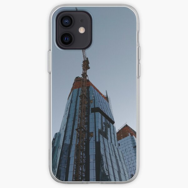 Spire, Happiness, Building, Skyscraper, New York, Manhattan, Street, Pedestrians, Cars, Towers, morning, trees, subway, station, Spring, flowers, Brooklyn iPhone Soft Case