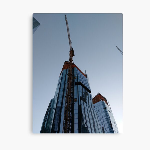Spire, Happiness, Building, Skyscraper, New York, Manhattan, Street, Pedestrians, Cars, Towers, morning, trees, subway, station, Spring, flowers, Brooklyn Canvas Print