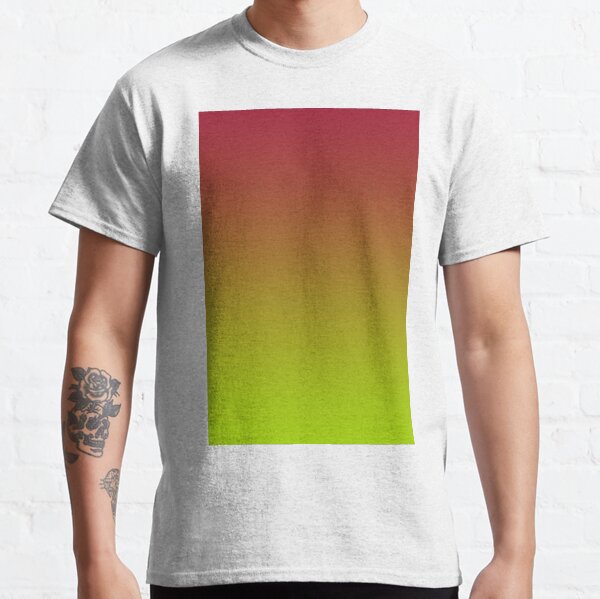 EXCLUSIVE TO OZCUSHIONS -VERY VIVID ADELAIDE SUNSET | VIVID LIME GREEN AND VIVID BURGUNDY | by ozcushions Classic T-Shirt