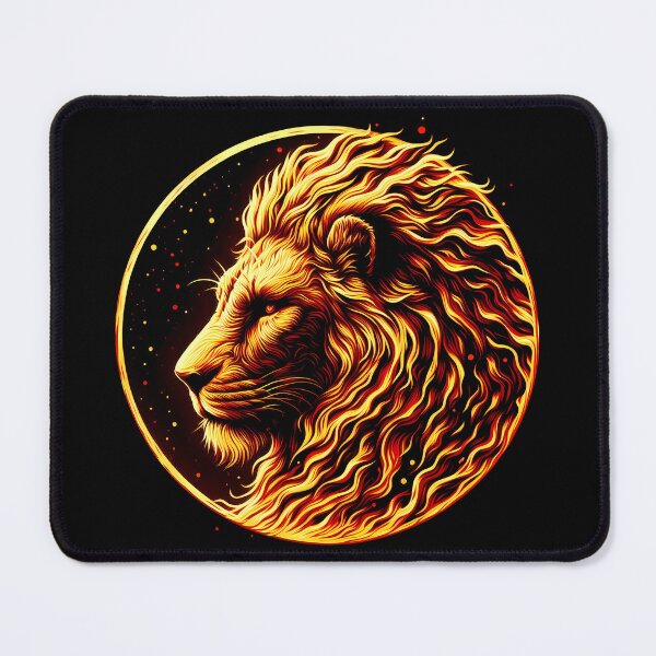 Item preview, Scratchboard Ink Fire Lion, Ai Generated Art designed and sold by ACC .