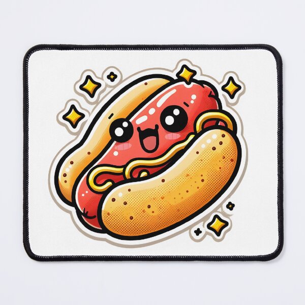 Item preview, Adorable Hot Dog Artwork designed and sold by ArtKae.
