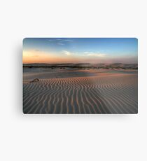 Sunset at Birubi Beach Sand Dunes 1 Metal Print