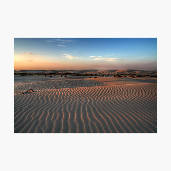 Item preview, Sunset at Birubi Beach Sand Dunes 1 designed and sold by Mike Salway.