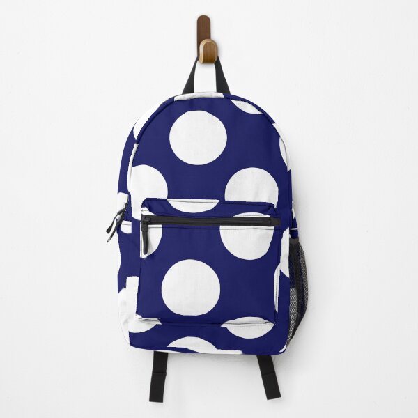 Item preview, White Polka Dots and Dark Blue Background designed and sold by Kpss2564.