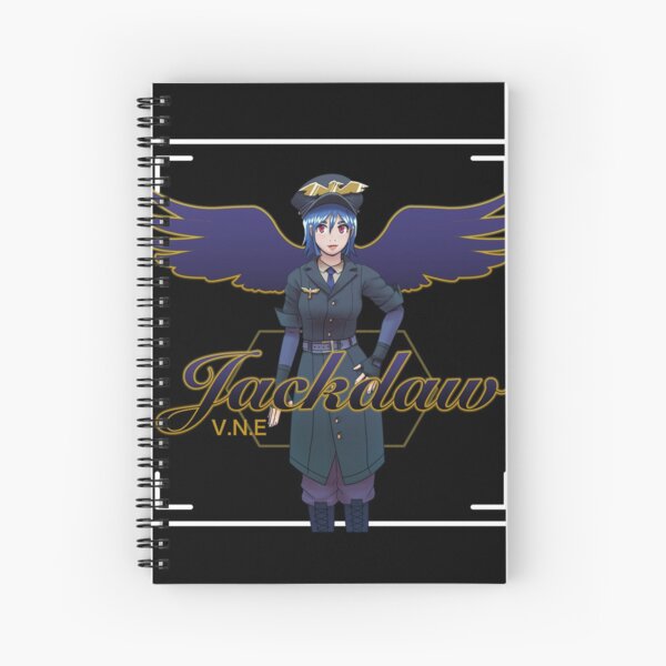Jackdaw VNE merchandise - Black series Spiral Notebook