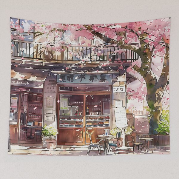 Item preview, Cherry Blossom Café Serenity designed and sold by smartart42.