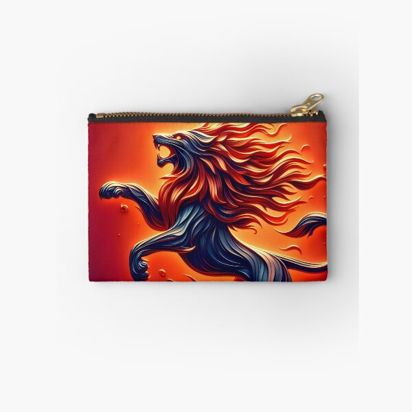Item preview, Scratchboard Ink Fire Lion, Ai Generated Art  designed and sold by ACC .