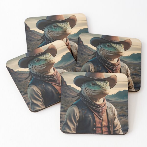 Item preview, Cowboy lizard. designed and sold by MyHappyArtShop.
