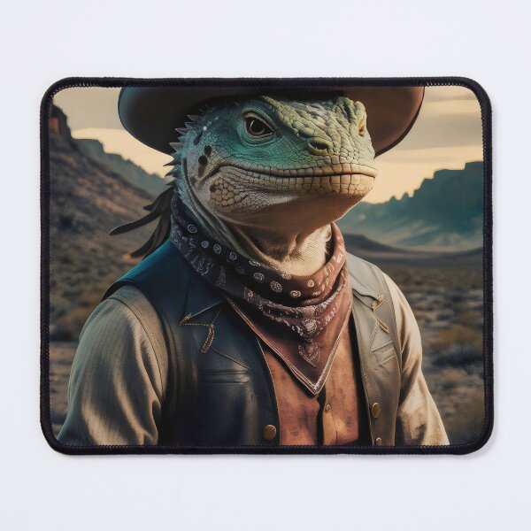 Item preview, Cowboy lizard. designed and sold by MyHappyArtShop.