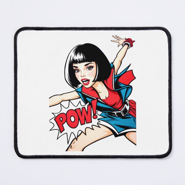 Item preview, POW! Dynamic Comic Book Style Action Punch in Red, Black, and White designed and sold by SplashTastic.