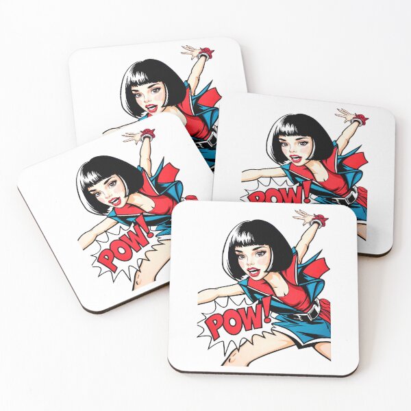 Item preview, POW! Dynamic Comic Book Style Action Punch in Red, Black, and White designed and sold by SplashTastic.