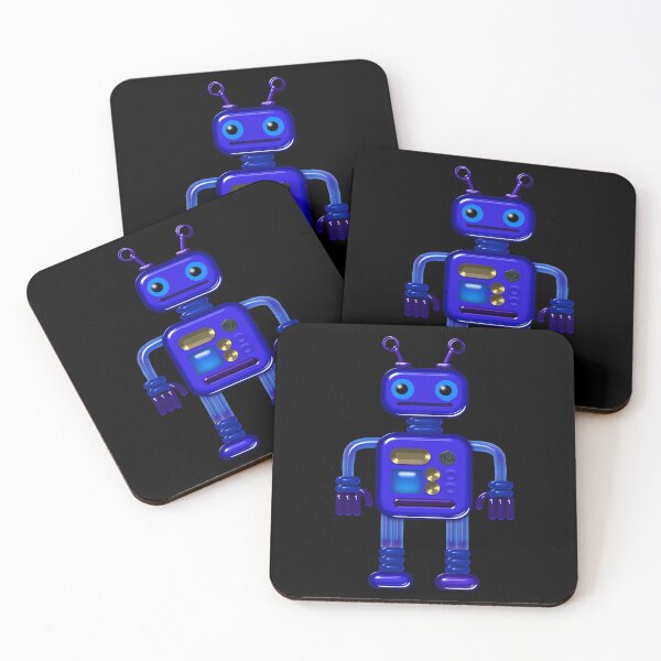 Item preview, Buddy the Whimsical Blue Robot  designed and sold by CheriesArt.