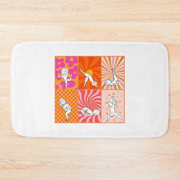 Item preview, Yoga poses with colors warm tone  designed and sold by Firstdot.