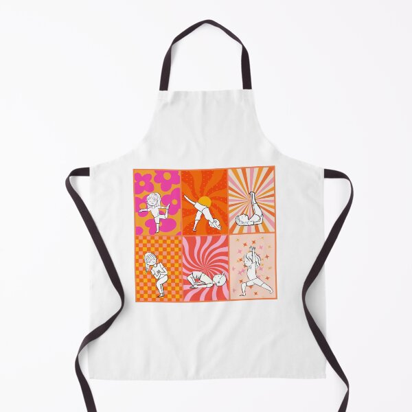 Item preview, Yoga poses with colors warm tone designed and sold by Firstdot.