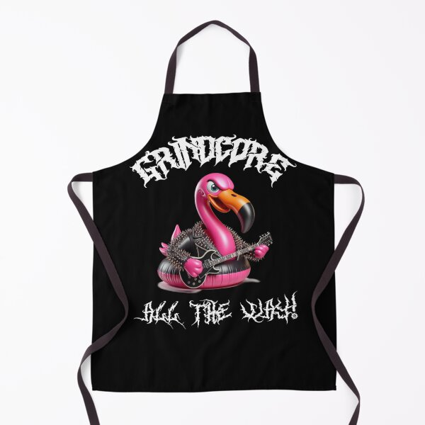 Artikelvorschau, Grindcore Flamingo All The Way Musik T-Shirt entworfen und verkauft von Grindcorer.