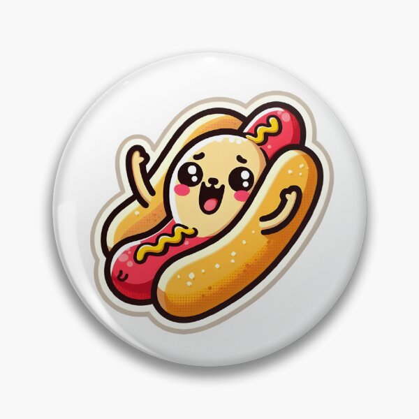 Item preview, Lovable Hot Dog Character designed and sold by ArtKae.