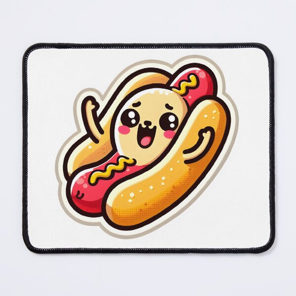 Item preview, Lovable Hot Dog Character designed and sold by ArtKae.