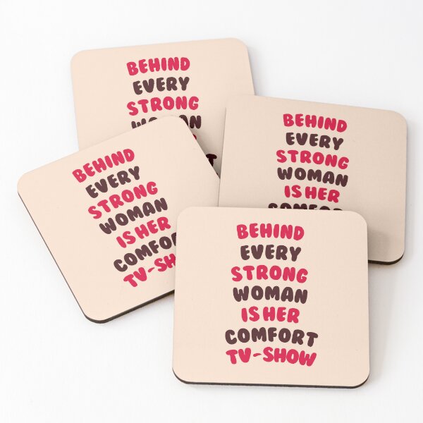 Item preview, Behind Every Strong Woman Is Her Comfort TV-Show - Girly Quote #3 designed and sold by annylands.