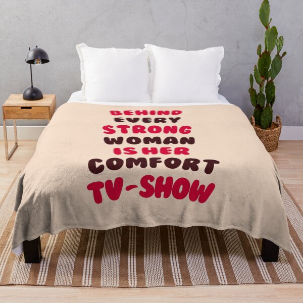 Item preview, Behind Every Strong Woman Is Her Comfort TV-Show - Girly Quote #3 designed and sold by annylands.