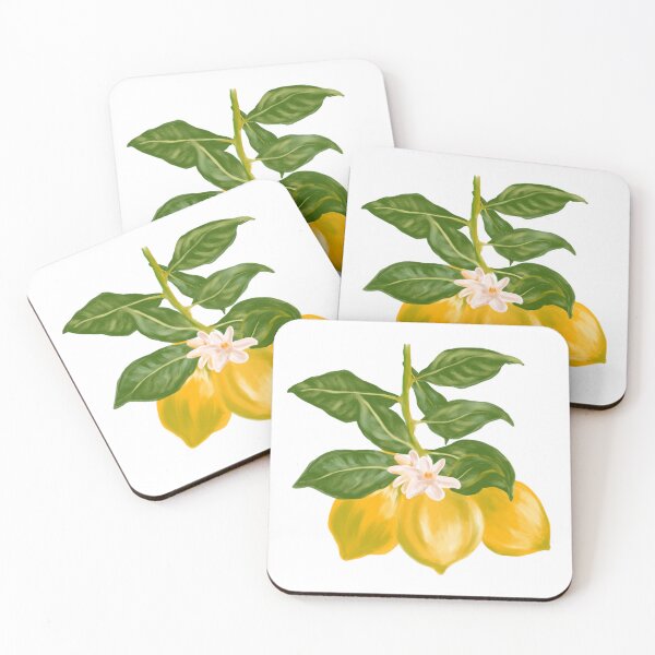 Item preview, Lemon branch in bloom designed and sold by KaroLeenaDesign.