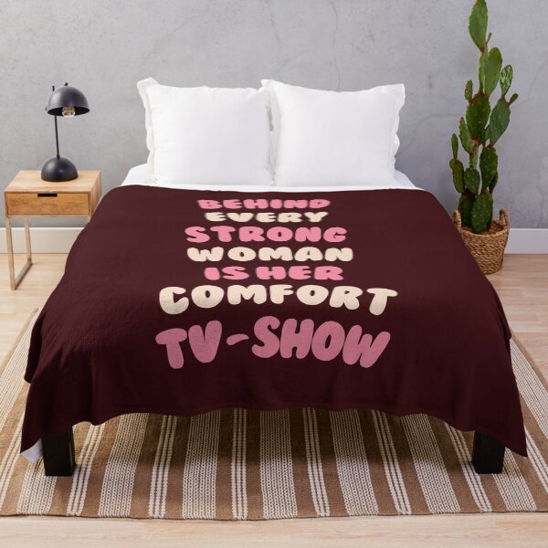 Item preview, Behind Every Strong Woman Is Her Comfort TV-Show - Girly Quote #4 designed and sold by annylands.