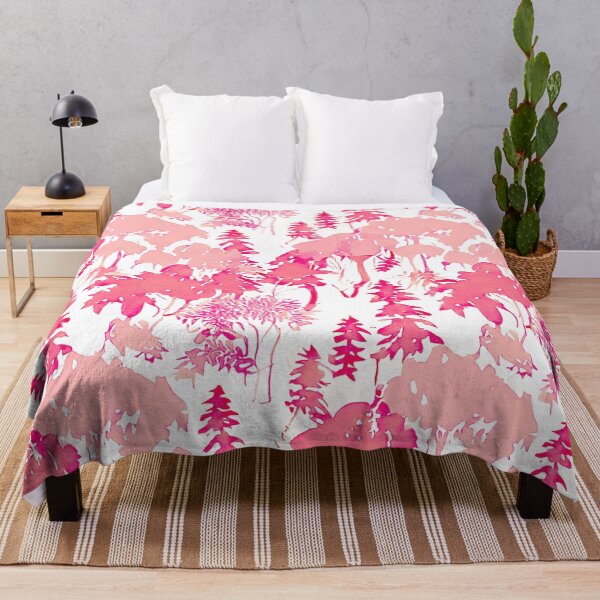 Aperçu de l'œuvre Motif forêt rose tendre créée et vendue par Clara Fruggeri.