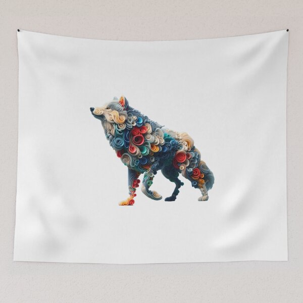 Item preview, Where Wilderness Blooms: A Floral Tribute to the Wild Canine designed and sold by pumsquare.