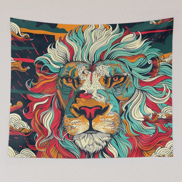 Item preview, Lion Illustration Art designed and sold by nomiraclehere.