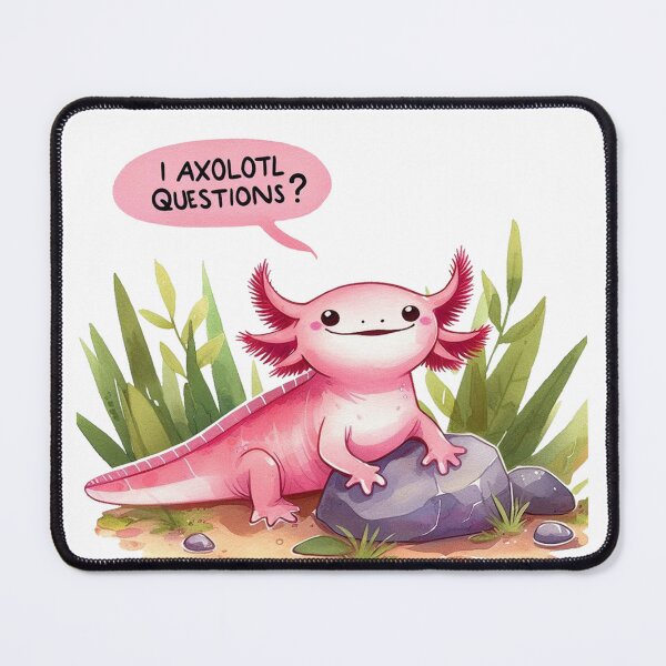 Item preview, I Axolotl Questions designed and sold by maximinano100k.