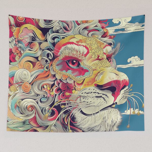 Item preview, Lion Illustration Art designed and sold by nomiraclehere.