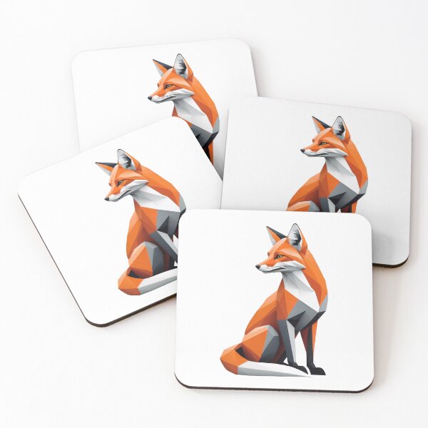 Item preview, Geometric fox side angle designed and sold by CreativPurpose.