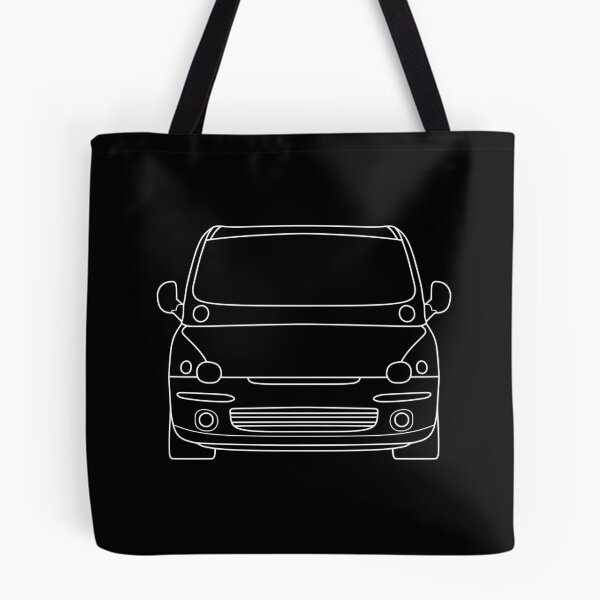 Item preview, Fiat Multipla 1998-2004 white lined art designed and sold by EdimDesign.