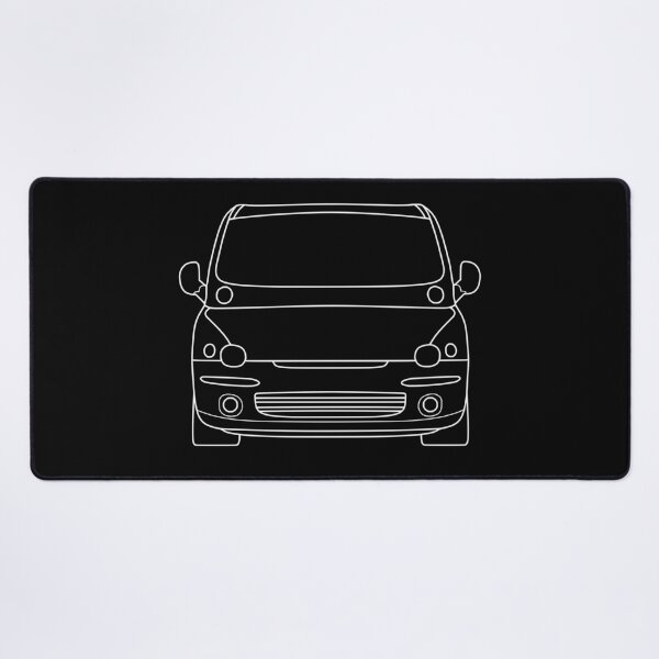 Item preview, Fiat Multipla 1998-2004 white lined art designed and sold by EdimDesign.