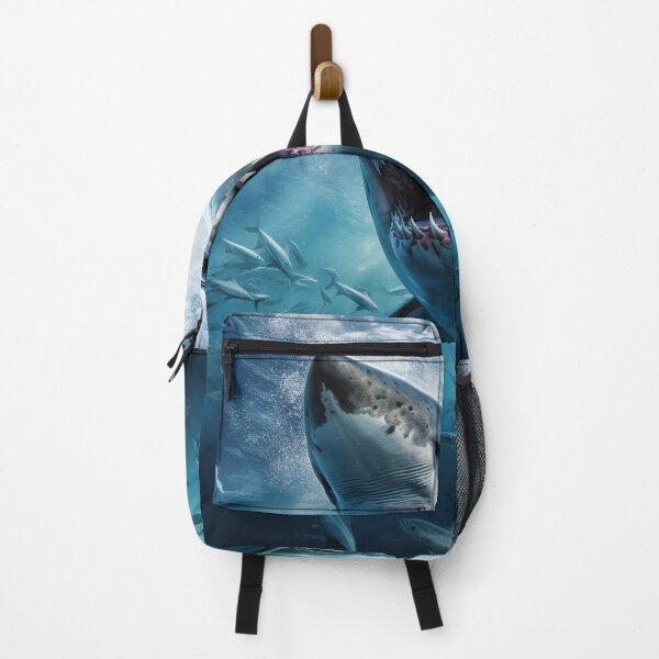 Item preview, Great white shark in ocean designed and sold by FishingNation.