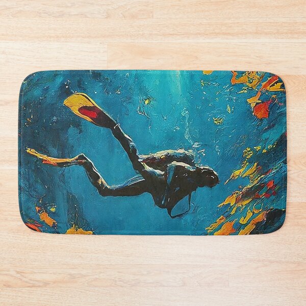 Item preview, Deep Blue Serenity Dive Impressionism Art designed and sold by SportsT-Shirts.