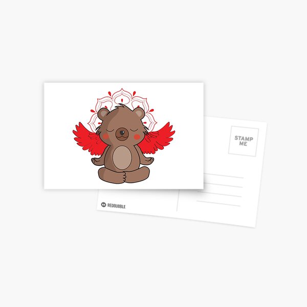Item preview, Angel Bear meditating designed and sold by EMMA0453.