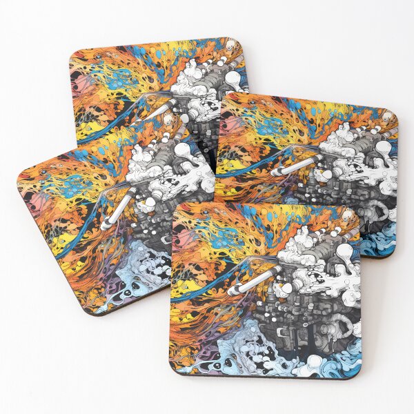 Item preview, Woman in colorful depression style designed and sold by DeMuurdecoratie.