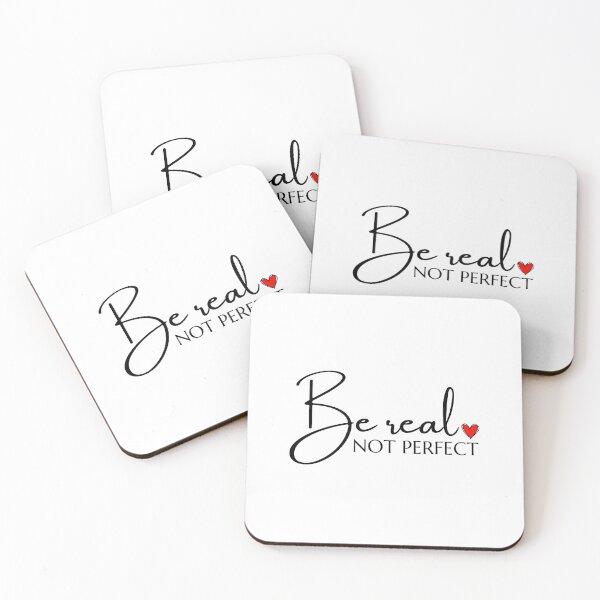 Item preview, Be real not perfect designed and sold by Made-by-Gus.