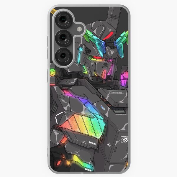Item preview, Rainbow Black Unicorn Gundam Art - Anime Mecha Design designed and sold by deveerei.